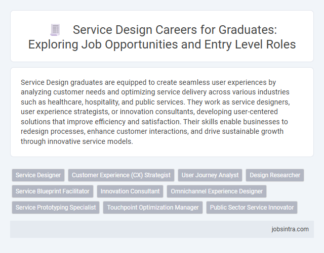 Service Design Careers for Graduates: Exploring Job Opportunities and Entry Level Roles