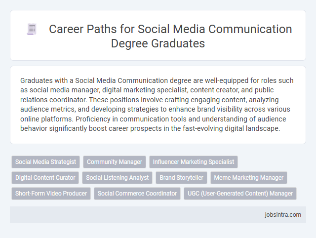 Career Paths for Social Media Communication Degree Graduates