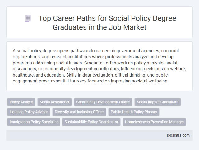 Top Career Paths for Social Policy Degree Graduates in the Job Market