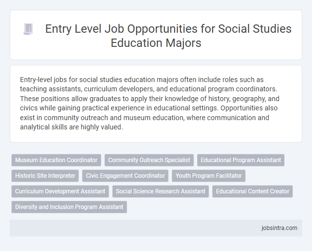 Entry Level Job Opportunities for Social Studies Education Majors