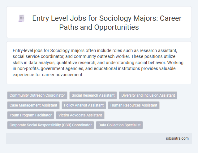 Entry Level Jobs for Sociology Majors: Career Paths and Opportunities