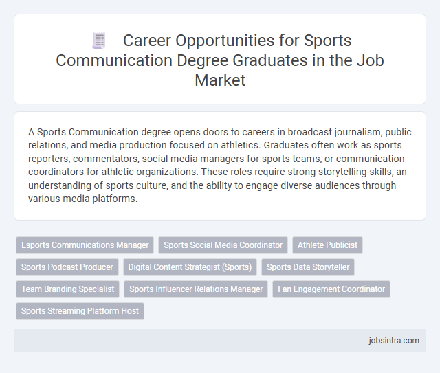 Career Opportunities for Sports Communication Degree Graduates in the Job Market