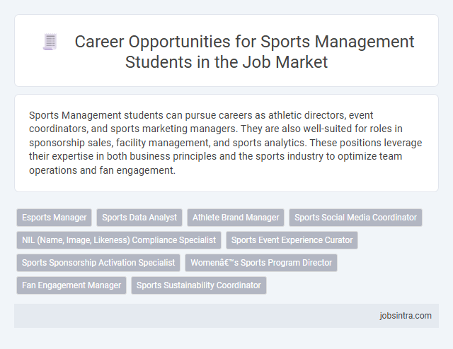 Career Opportunities for Sports Management Students in the Job Market