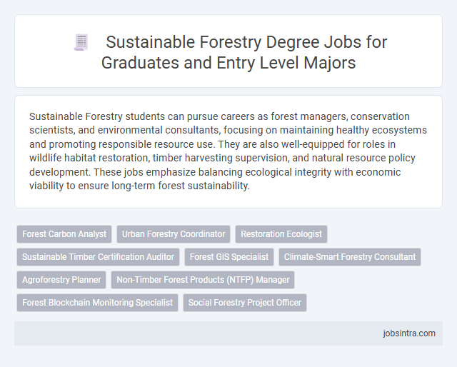 Sustainable Forestry Degree Jobs for Graduates and Entry Level Majors
