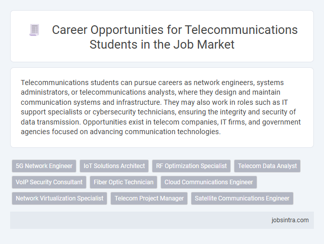 Career Opportunities for Telecommunications Students in the Job Market