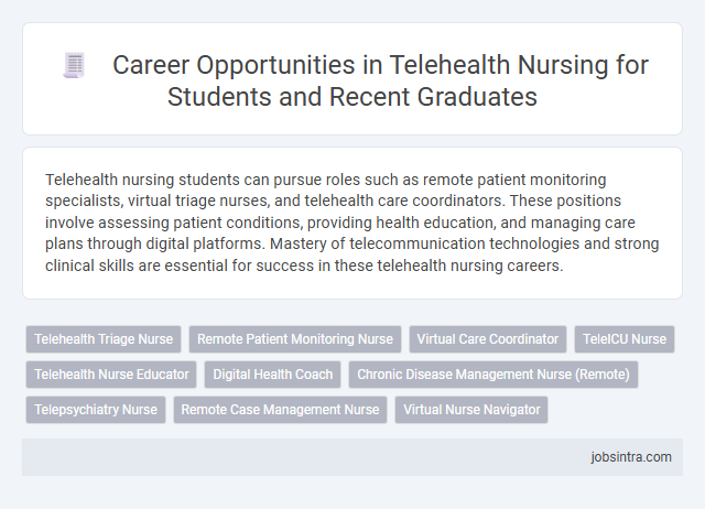 Career Opportunities in Telehealth Nursing for Students and Recent Graduates