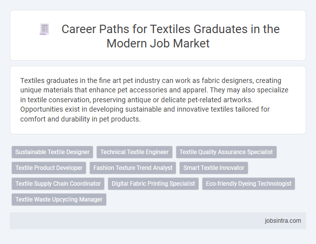 Career Paths for Textiles Graduates in the Modern Job Market