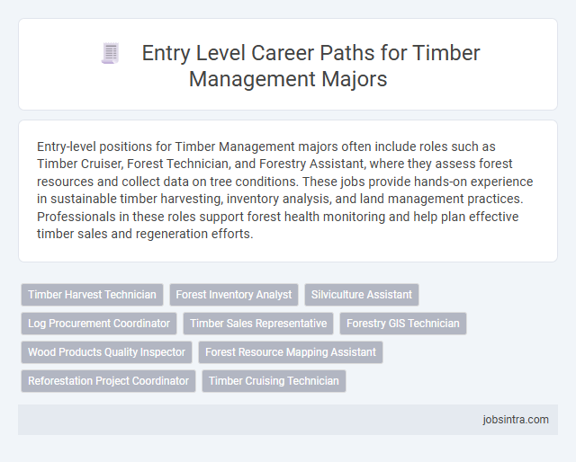 Entry Level Career Paths for Timber Management Majors
