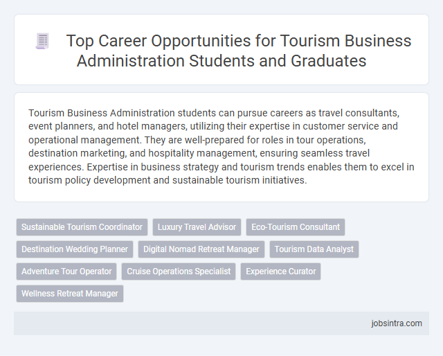 Top Career Opportunities for Tourism Business Administration Students and Graduates