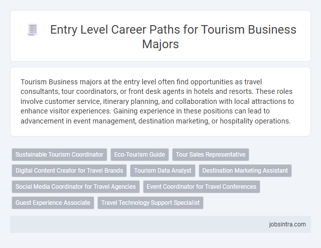 Entry Level Career Paths for Tourism Business Majors