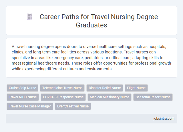 Career Paths for Travel Nursing Degree Graduates