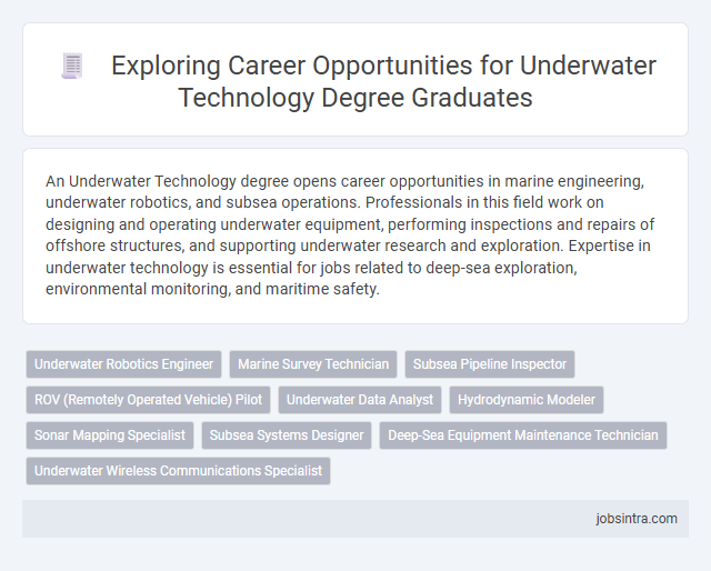 Exploring Career Opportunities for Underwater Technology Degree Graduates