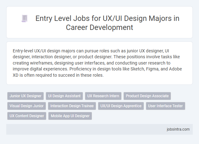 Entry Level Jobs for UX/UI Design Majors in Career Development