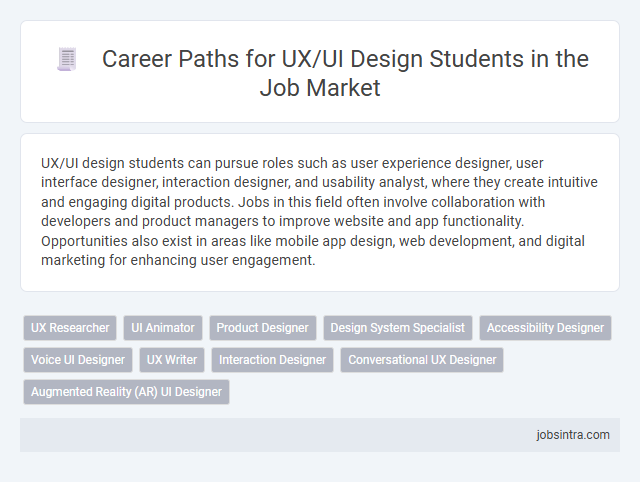 Career Paths for UX/UI Design Students in the Job Market