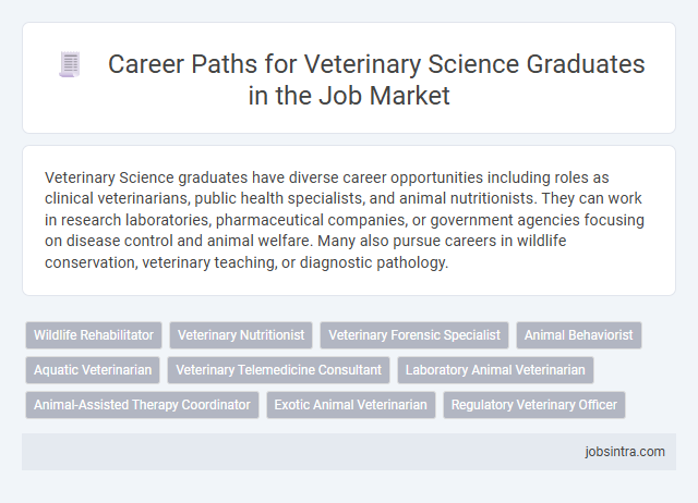 Career Paths for Veterinary Science Graduates in the Job Market