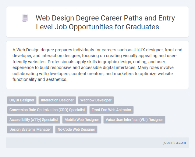 Web Design Degree Career Paths and Entry Level Job Opportunities for Graduates