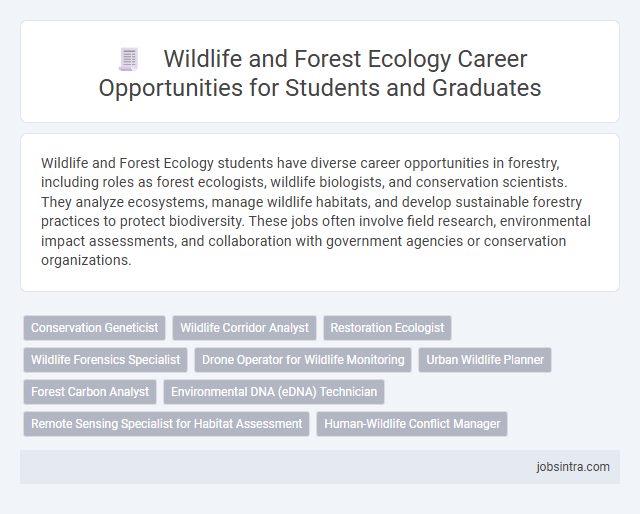 Wildlife and Forest Ecology Career Opportunities for Students and Graduates