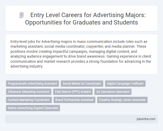 Entry Level Careers for Advertising Majors: Opportunities for Graduates and Students