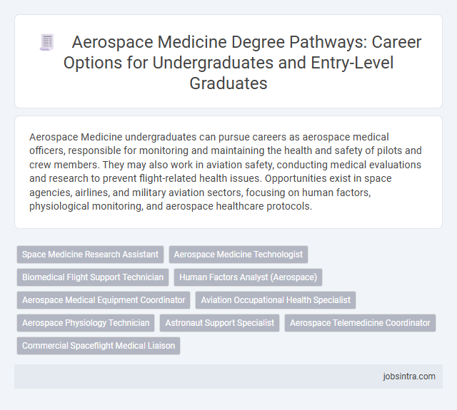 Aerospace Medicine Degree Pathways: Career Options for Undergraduates and Entry-Level Graduates
