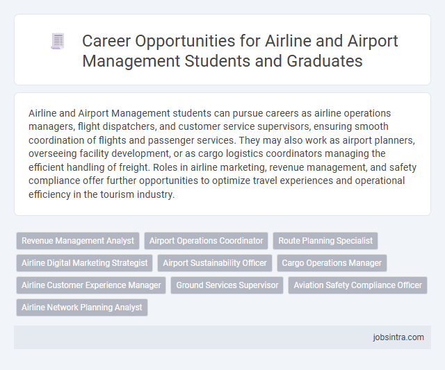 Career Opportunities for Airline and Airport Management Students and Graduates