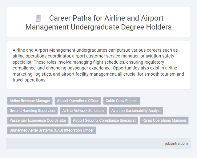 Career Paths for Airline and Airport Management Undergraduate Degree Holders