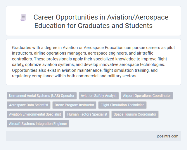 Career Opportunities in Aviation/Aerospace Education for Graduates and Students