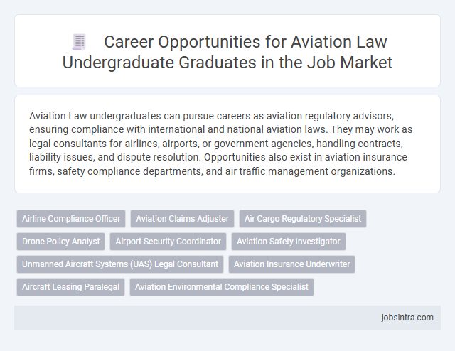 Career Opportunities for Aviation Law Undergraduate Graduates in the Job Market