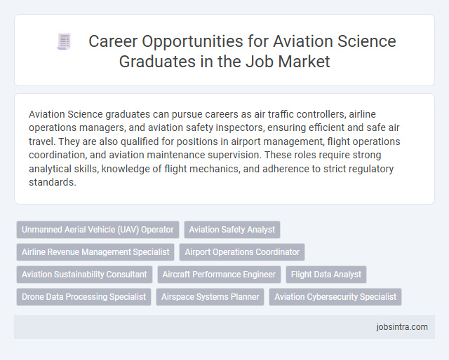 Career Opportunities for Aviation Science Graduates in the Job Market