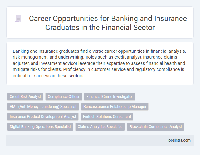 Career Opportunities for Banking and Insurance Graduates in the Financial Sector