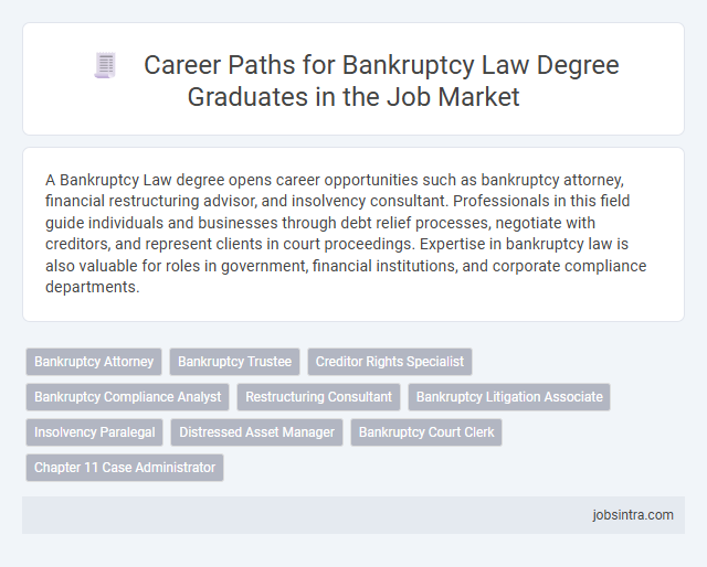 Career Paths for Bankruptcy Law Degree Graduates in the Job Market