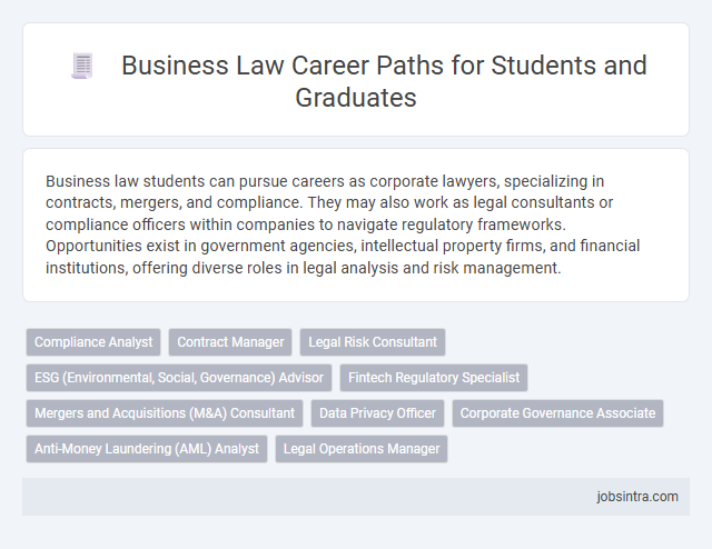 Business Law Career Paths for Students and Graduates