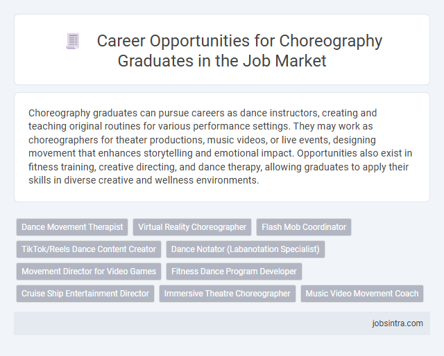 Career Opportunities for Choreography Graduates in the Job Market