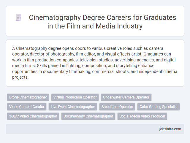 Cinematography Degree Careers for Graduates in the Film and Media Industry