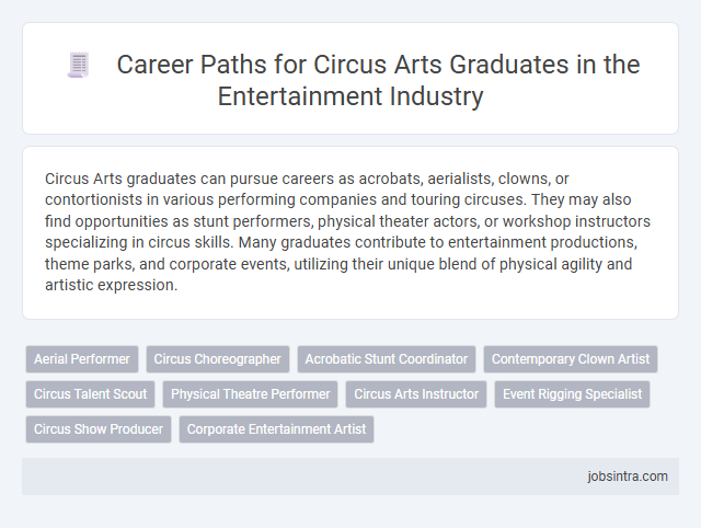 Career Paths for Circus Arts Graduates in the Entertainment Industry