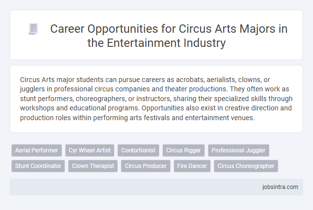 Career Opportunities for Circus Arts Majors in the Entertainment Industry