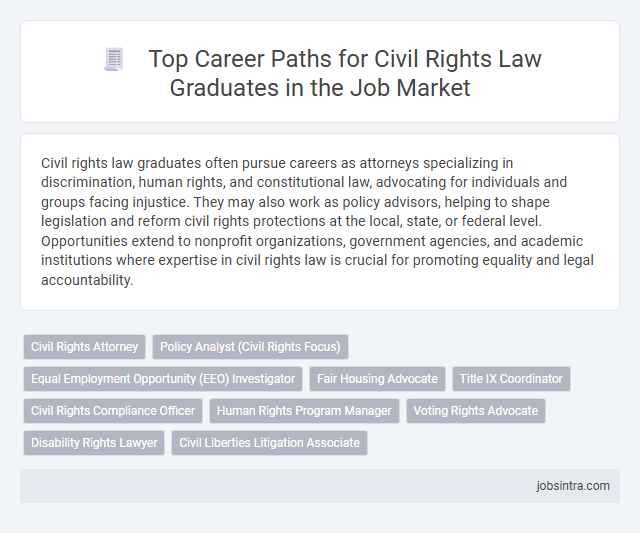 Top Career Paths for Civil Rights Law Graduates in the Job Market