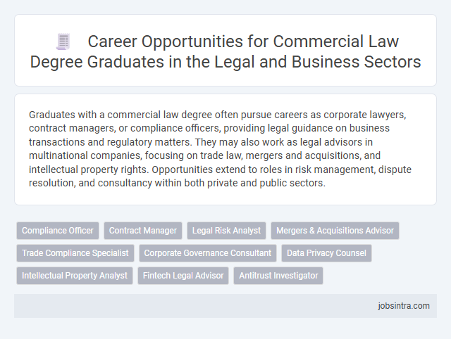 Career Opportunities for Commercial Law Degree Graduates in the Legal and Business Sectors