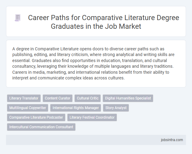 Career Paths for Comparative Literature Degree Graduates in the Job Market