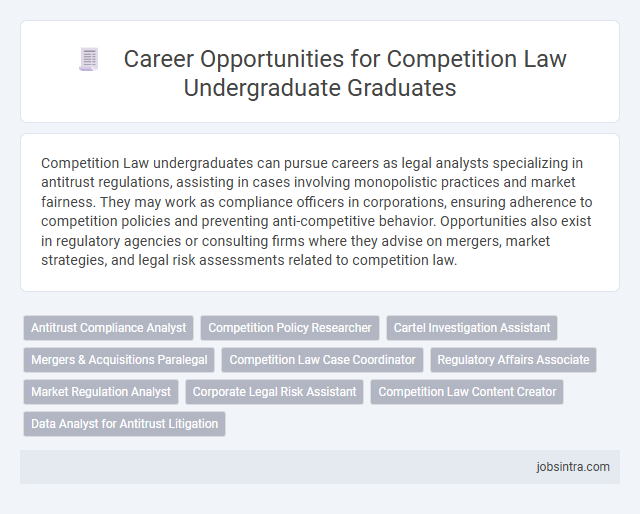 Career Opportunities for Competition Law Undergraduate Graduates