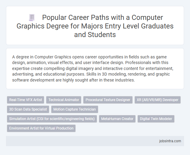 Popular Career Paths with a Computer Graphics Degree for Majors Entry Level Graduates and Students
