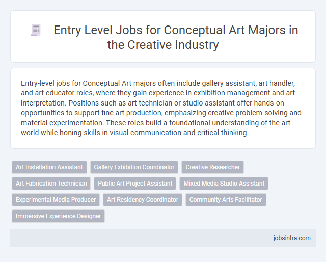 Entry Level Jobs for Conceptual Art Majors in the Creative Industry