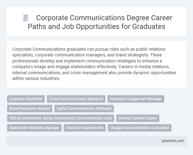 Corporate Communications Degree Career Paths and Job Opportunities for Graduates