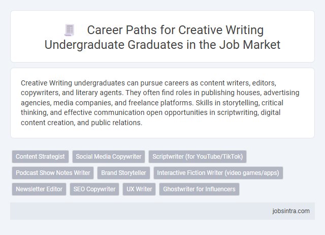 Career Paths for Creative Writing Undergraduate Graduates in the Job Market