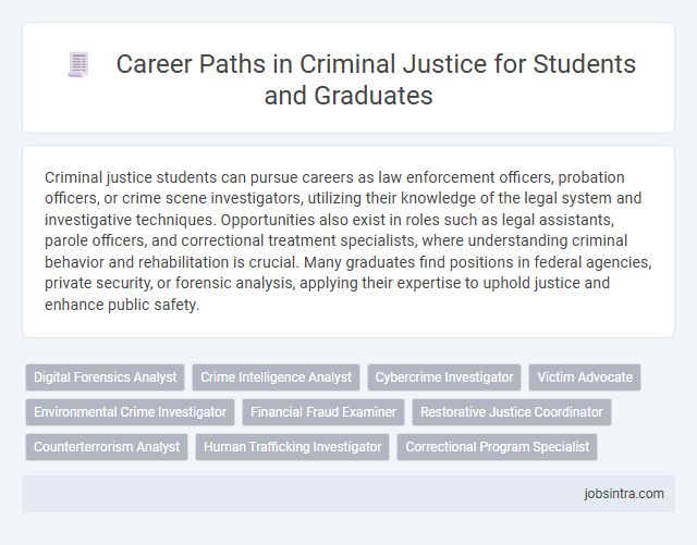Career Paths in Criminal Justice for Students and Graduates