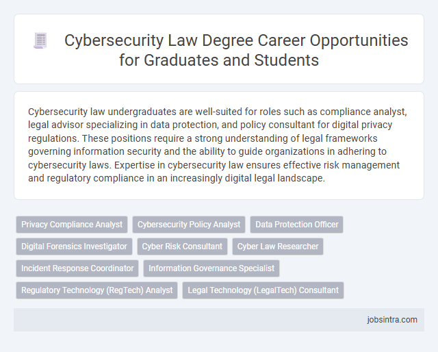 Cybersecurity Law Degree Career Opportunities for Graduates and Students