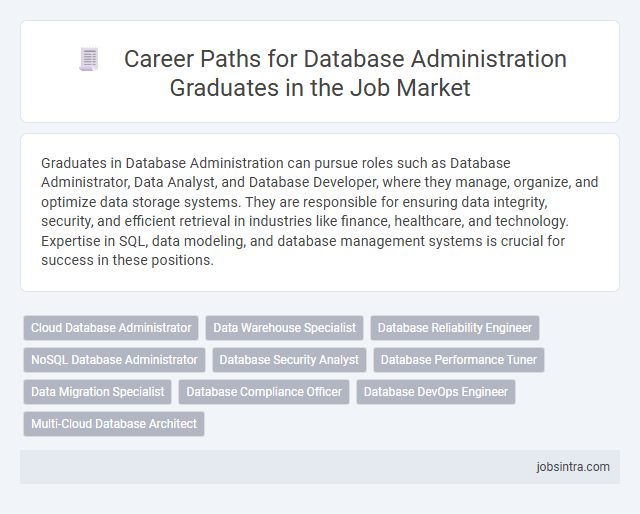 Career Paths for Database Administration Graduates in the Job Market