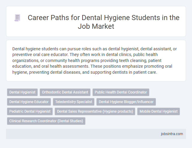 Career Paths for Dental Hygiene Students in the Job Market