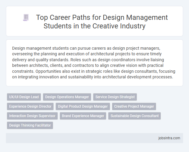 Top Career Paths for Design Management Students in the Creative Industry