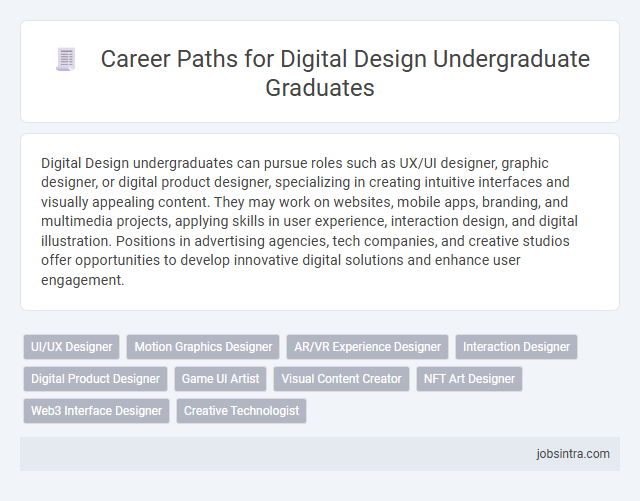 Career Paths for Digital Design Undergraduate Graduates