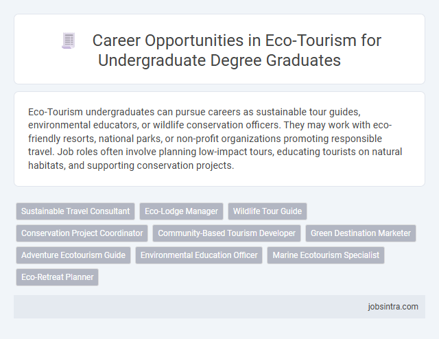 Career Opportunities in Eco-Tourism for Undergraduate Degree Graduates